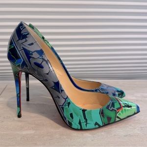 ❌SOLD❌ Christian Louboutin Graffiti Pigalle Follies 100 size 38.5